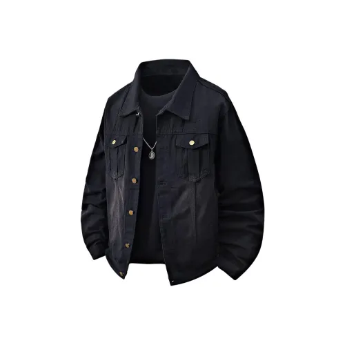 Kung Fu Snake Черный Мужской Джинсовый Куртка