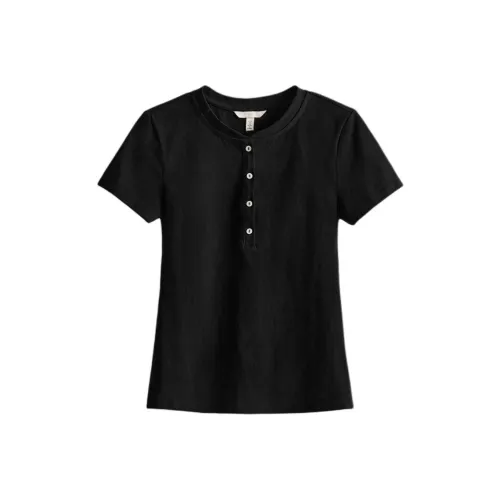 H&M Черные Женские T-рубашки