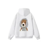 Бело-серый вереск + Английский язык + Обмотка для головы + Щенок