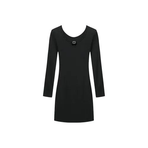 Incolore Длинное платье с длинными рукавами женское