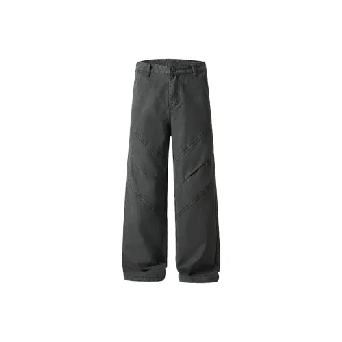 UKTK Серый Зеленый Мужские Повседневные Штаны