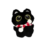 Красный шарф Маленький Черный кот [Мяу]