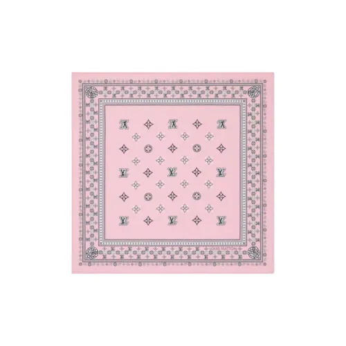 LOUIS VUITTON Шелковые шарфы Женские Розовый