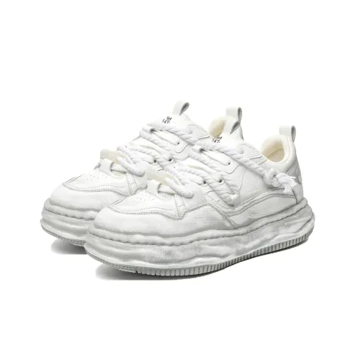 Lanza Покрытие Амортизация Устойчивость к истиранию Дышащие Низкие Кроссовки для скейтбординга Унисекс Белые