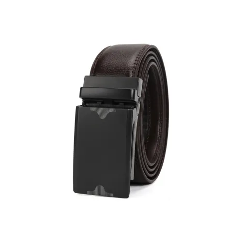 PISHUSHU Ремни из коровьей кожи Мужские Черные Коричневые Ширина 3,5 см