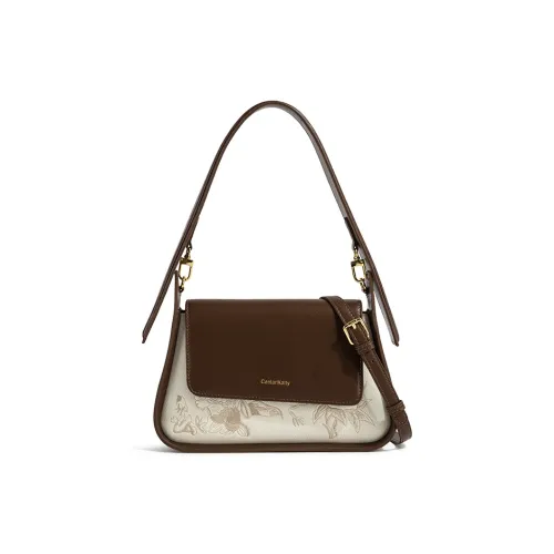 CentarlKatty Синтетическая кожа Сумка Стандартная Женская Вышитая Золото Кофейный