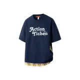 Темно-синий, цветочный