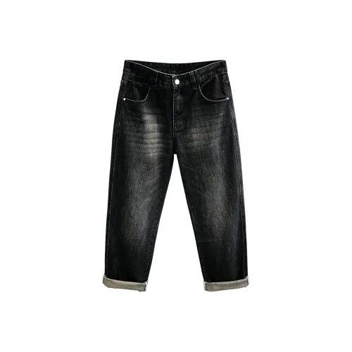 YGQPZHZ Черные Мужские Джинсы