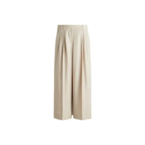 H&M Light Beige Женские костюмные брюки