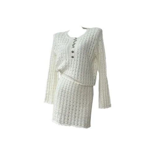 Meanalot Белый Женские Комплекты с Юбкой