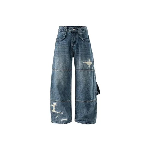 VERAF CA Синий Унисекс Джинсы