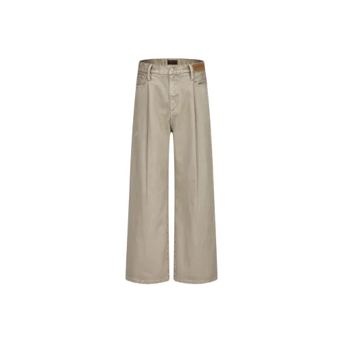 MOO&TONAL Хаки Унисекс Джинсы