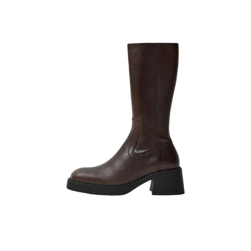 MIISTA Marlies Высокие сапоги до колена 6,5 см женские коричневые