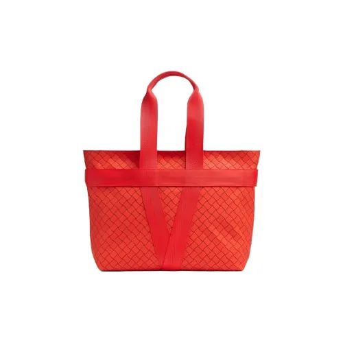 Bottega Veneta Полиуретан Тоут Сумка Сумка для покупок Сумка Мужская Красная