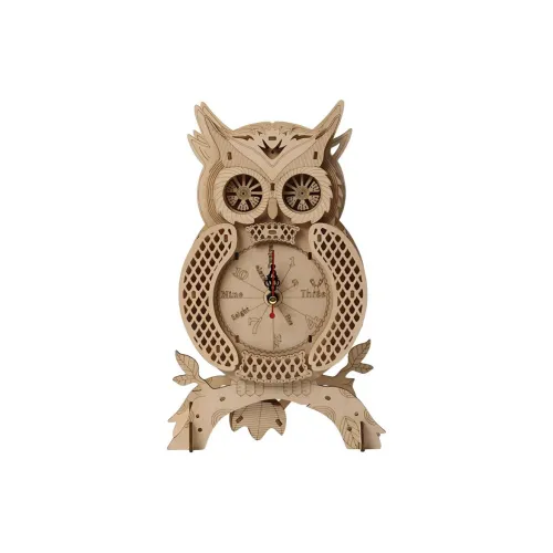 MENGJIMA Сова Настольные часы DIY Игрушки