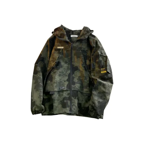 HOKLV Зеленый Унисекс Куртки