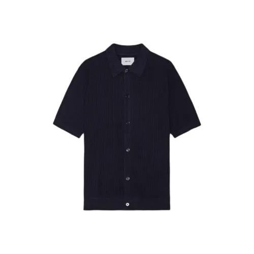 NN07 Морской Синий Мужская Рубашка Поло