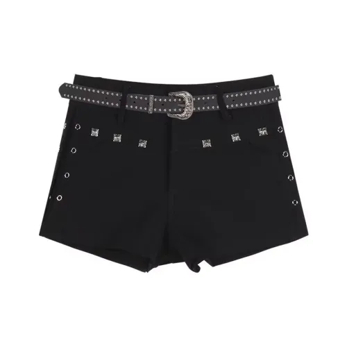 REXSHION Черные Женские Джинсовые Шорты