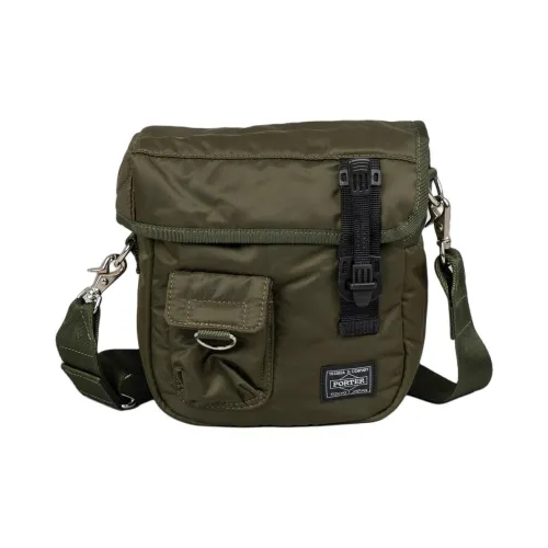 CDG PORTER Collaboration Нейлоновая Сумка через плечо Мужская Зеленая
