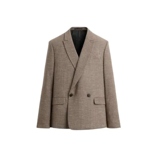 ZARA Норково-коричневый Мужской Деловые костюмы