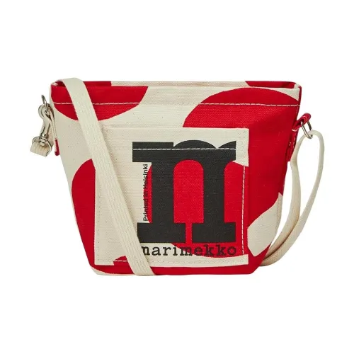 MARIMEKKO Хлопок Сумки через плечо Мини Женские Белый и Красный