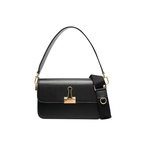 Off Белый Телячья кожа Сумка через плечо Стандартная Женская Черная