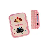 Розовый, Счастье, Вечеринка, Зеркальце, Гребень, 1 шт