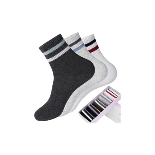 MAXDAVID BZ1227 Смешанный цвет 5 пар Мужские носки MID до икры