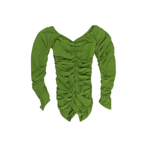 NORMA KAMALI Зеленые Женские Рубашки