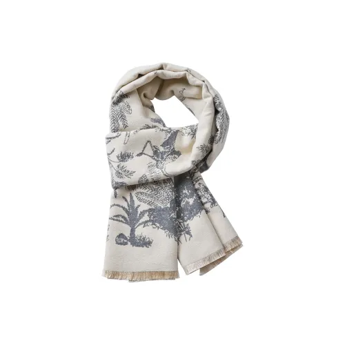 GUSKI Искусственный кашемир Delicate Мягкий Шарф Женский Подарочный Набор в Коробке Бежевый Розовый CAMEL Джунгли Серый