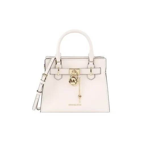 MICHAEL KORS Кожа Замок Голова Сумка Сумка через плечо Сумка Маленькая Женская Молочно-белая