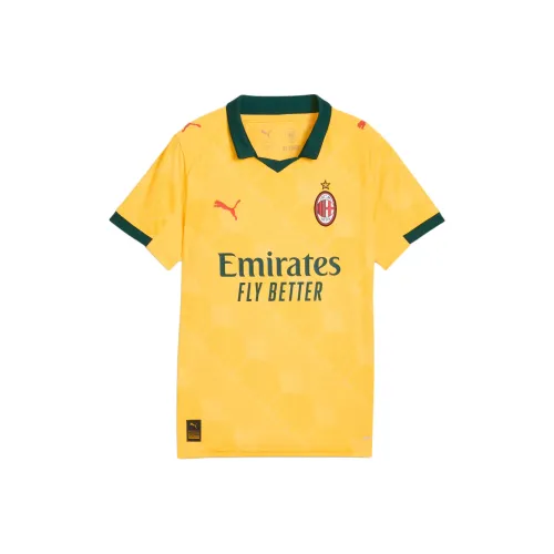 PUMA AC MILAN Солнечно-желтый Deep Персик Цвет Kids T Рубашки