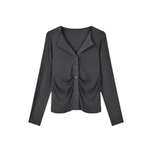 ABCMININ Темно-серый Женские T-рубашки