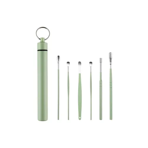 XIANLVE 6 предметов комплект бутылка портативный ложка для ушей нержавеющая сталь