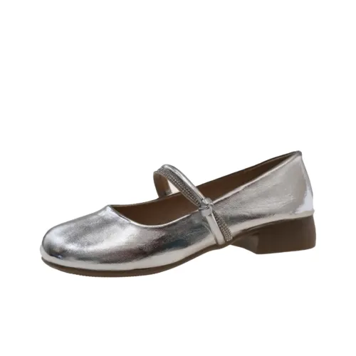 Wuji Грубый каблук Мэри Джейн Женские туфли