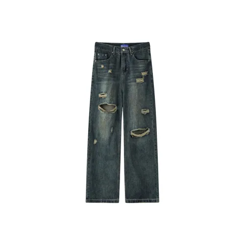 MEXICAN Синий Унисекс Джинсы