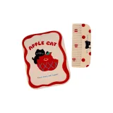 Красное яблоко, котенок, гребень, 1 шт