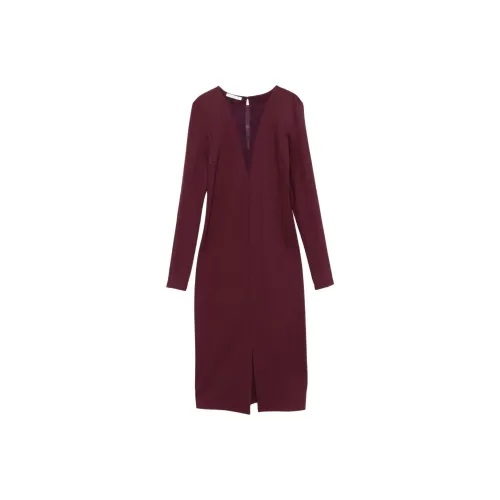 Patrizia Pepe Длинное платье с длинными рукавами женское