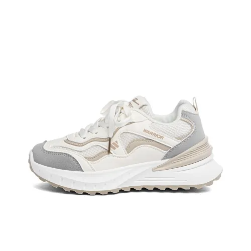 Warrior Аbrasion Resistant Дышащий Низкий Топ Повседневные Беговые кроссовки Женские Бежевый Серый Хаки