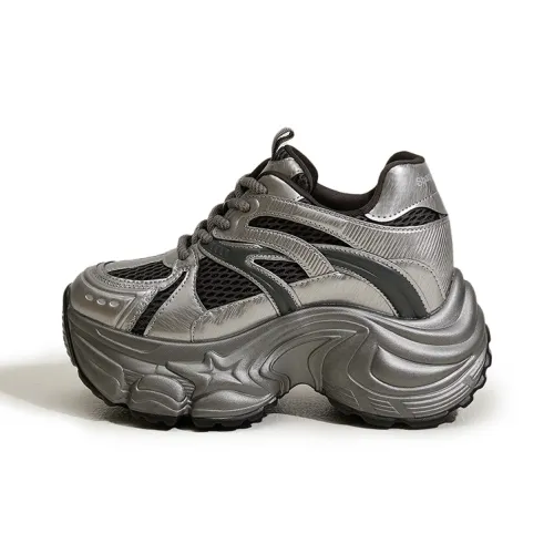 Milan Love Song Амортизация Высота Увеличение Устойчивость к Износу Низкий Топ Толстая Подошва Женские