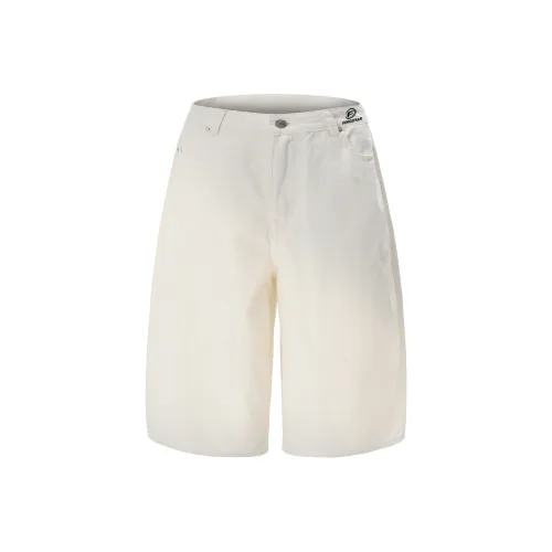 FORCEPULR Ecru Unisex Джинсовые шорты