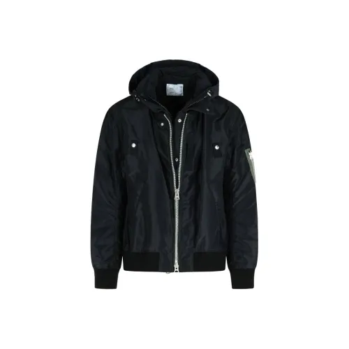 Sacai Мужские черные куртки