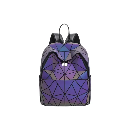 TTaG．baG Microfiber Synthetic Leather Backpack Standard Women's Dazzling Color Changing