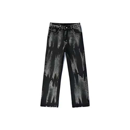 NFWYS Черные Серые Джинсы для школьников