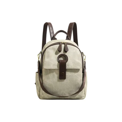 TTaG．baG Microfiber Synthetic Leather Backpack Standard Women's Green ТТaG．baG Микрофибра Синтетическая Кожа Рюкзак Стандартный Женский Зеленый