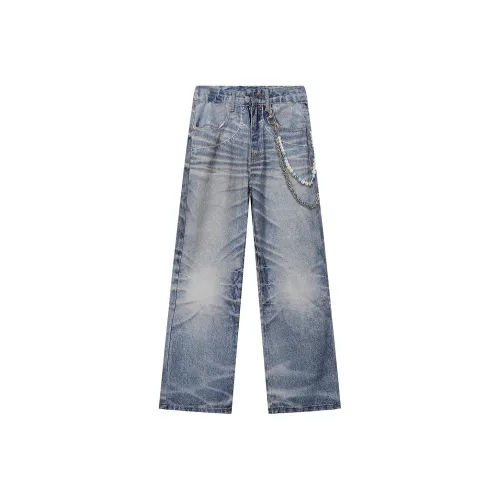 51XXHA Синий Унисекс Джинсы