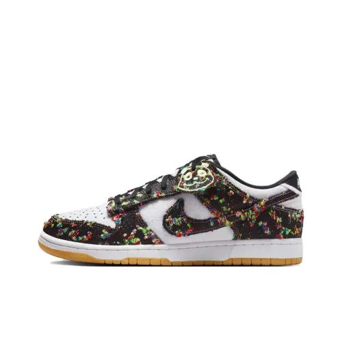 Nike Dunk Low Топ Скейтборд Кроссовки Унисекс Белый Черный
