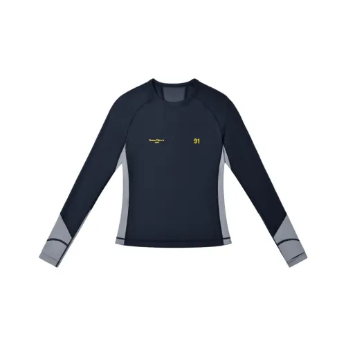 DSU Темно-синий Синий Женские Быстросохнущие T-рубашки