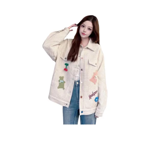 OKPI Сливочный Бренд Маленькие Ювелирные изделия Унисекс Куртки