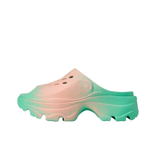 Adidas Stella McCartney Шлепанцы Женские Зеленый Розовый